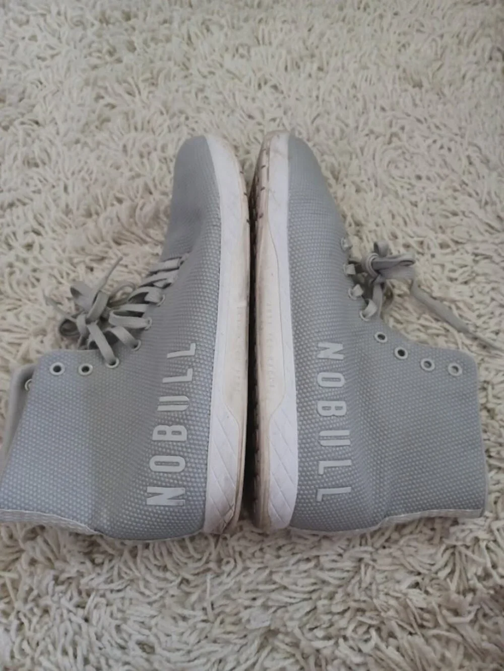 NOBULL High Top Trainer Gray SuperFabric CrossFit Shoes Men's 11.5 EU 45.5